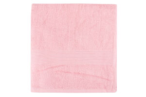 Рушник персиковий махровий з бордюром 70*140см 400г/м2 ГМ Текстайл