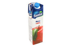 Сок восстановленный пастеризованный яблочный Santal т/п 1л