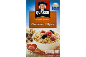 Quaker Instant Oatmeal Cinnamon & Spice - 10 CT