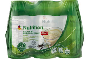 Ahold Nutrition Plus Balanced Nutrition Shakes Vanilla - 6 CT