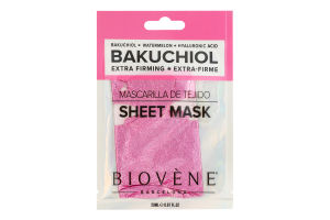 Маска для обличчя тканинна зміцнююча Бакучіол Biovene 20мл
