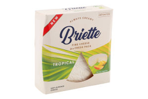Сыр 60% мягкий Tropical Briette к/у 125г