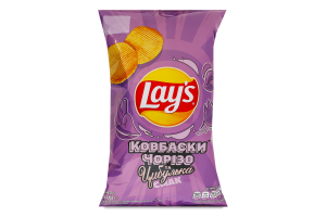Чипси картопляні Ковбаски Чорізо та цибулька Lay's м/у 95г