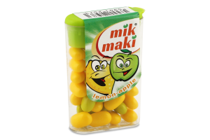 Драже фруктове Яблуко-лимон Mik Maki п/у 16г