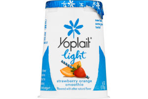 Yoplait Light Fat Free Yogurt Strawberry Orange Sunrise