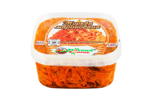 Морква маринована з грибами лисичками Повний Кошик відро 500г