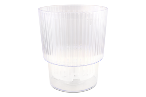 Горщик д/орхідей Стелла прозорий з дренажем 16*18,5см Алеана