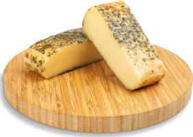 Сир Копчений мис.чор.перц.Vilvi 45% ваг