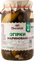 Огурцы маринованные консервированные пастеризованные Dworek с/б 860г
