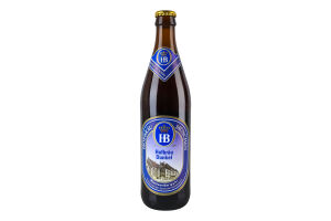 Пиво 0.5л 5.5% темне фільтроване солодове пастеризоване Hofbrau Dunkel Hofbrau Munchen пл