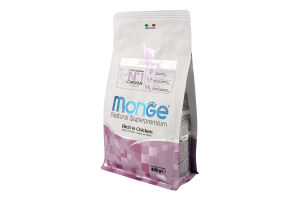 Корм сухой полнорационный для котов с курицей Sterilised Natural superpremium Monge м/у 400г