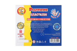 Пластилін Class Чисті руки MAXI 10 шт. ECO 7645С 200 г