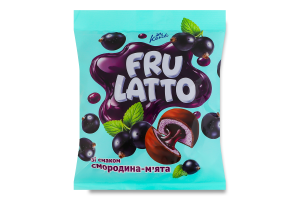 Цукерки зі смаком смородина-м'ята Frulatto Konti м/у 0.18кг