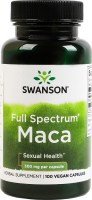 Добавка дієтична веганські капсули 500мг Мака Full spectrum Swanson 100шт