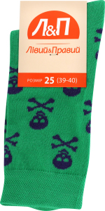 Носки мужские Лівий&Правий Море 25 яблоко