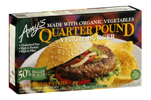 Amy's Quarter Pound Veggie Burger - 4 CT