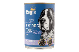 Корм д/дорослих собак з печінкою 415г ж/б Регіс
