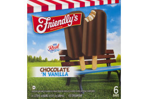 Friendly's Ice Cream Bars Chocolate 'N Vanilla - 6 CT
