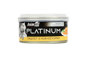 Корм д/котів Platinum Ніжний паштет з курки 70г ж/б AnimAll