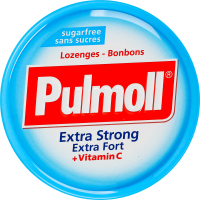Леденцы без сахара с освежающим вкусом с подсластителями Extra Strong Pulmoll ж/б 45г
