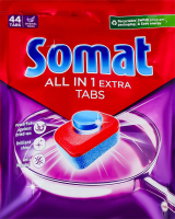 Засіб для миття посуду в посудомийних машинах у формі таблеток Все в одному Extra Somat 44шт
