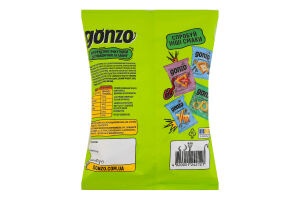 Трикутники кукурудзяні зі смаком чилі та лайма Gonzo м/у 40г