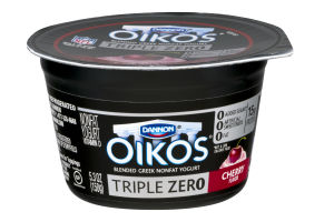 Dannon Oikos Triple Zero Blended Nonfat Greek Yogurt Cherry