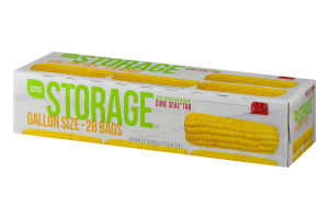 Smart Sense Storage Bags Gallon Size - 28 CT