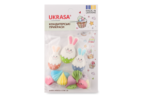 Набір кондитерських прикрас Зайчики безе та крашанки Ukrasa