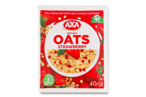 Каша овсяная моментального приготовления с клубникой Аха м/у 40г