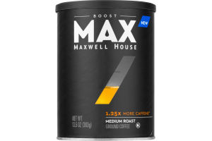 Maxwell House MAX Boost Ground Coffee Medium Roast