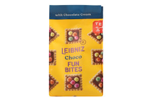 Печиво Шоколадні хрустики Fun bites Leibniz м/у 100г