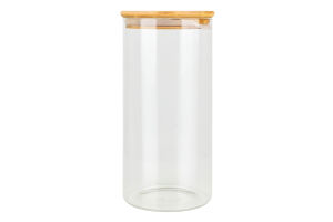Банка для хранения стекло бамбуковая крышка 1л №KYYW070 Greenwich Products Co. Limited 1шт