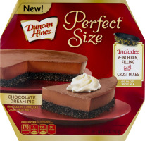 Duncan Hines Perfect Size Chocolate Dream Pie Filling and Crust MIxes