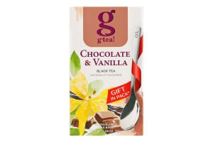 Чай черный байховый мелкий с ароматом шоколада и ванили Chocolate&vanilla G'tea! к/у 20х1.5г