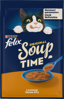 Корм консервированный дополнительный для взрослых котов с курицей Суп Felix д/п 48г