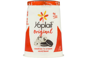 Yoplait Original Low Fat Yogurt Cookie 'n Cream