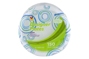 Ahold Designer Plates Paper - 150 CT