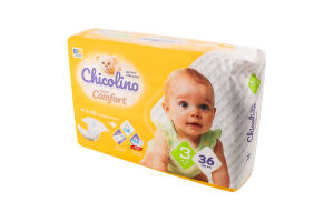 Підгузки Super Comfort 3 4-9кг 36шт Chicolino