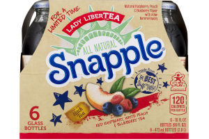 Snapple Juice Drink Lady LiberTEA - 6 CT