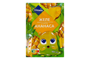 Желе быстрого приготовления со вкусом ананаса Премія м/у 90г