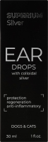 Краплі вушні д/котів та собак Silver з колоїдним сріблом 30мл Superium