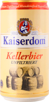 Пиво 0.25л 4.7% напівтемне нефільтроване пастеризоване Kellerbier Kaiserdom з/б