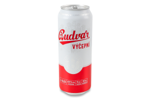 Пиво 0.5л 4% світле фільтроване пастеризоване Бочкове Budweiser Budvar з/б