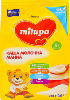Каша молочна манна від 6місяців 210г Milupa
