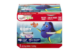 Yoplait Trix Low Fat Yogurt Wild Berry & Cotton Candy - 8 CT