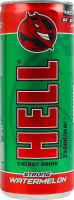 Напиток энергетический безалкогольный газированный со вкусом арбуза и тутти-фрутти Strong Hell ж/б 250мл