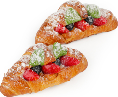 Круасан із маскарпоне та фруктами 120г