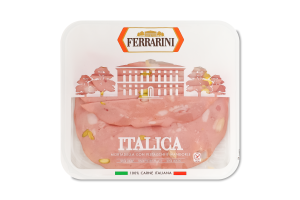 Колбаса нарезка Мортаделла Италика Ferrarini лоток 100г