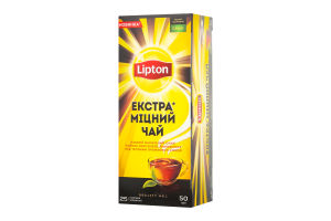 Чай черный Экстра крепкий Lipton к/у 25Х2г